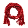 Knitterschal Halstuch Schal XXL rot Farbverlauf Seide Produktbild-Vorschau 2