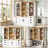 Armoire haute de cuisine 140 x 185 cm – avec 6 grands Voir les images du produit 3