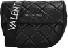 A black quilted handbag with a branded strap. Anteprima dell’immagine prodotto