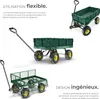 Chariot de jardin 350 kg - vert Voir les images du produit 3