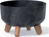 Květináč GRACIA LOW BETON EFFECT 23,5 cm antracit Náhled obrázku produktu 2
