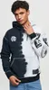 Odzyskana bluza z kapturem NFL Raiders Ink Dye Effect On Podgląd zdjęcia produktu 3