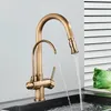 Rubinetto da cucina a doppia maniglia per acqua calda e Anteprima dell’immagine prodotto 4
