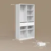 Kleiderschrank Livinity Trento Weiß mit 2 Schubladen, Model Produktbild-Vorschau 3