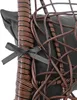 Hängesessel Polyrattan Hängekorb mit Gestell Hängestuhl Produktbild-Vorschau 4