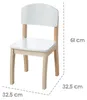 roba Kinderstuhl, Stuhl mit Lehne für Kinder, Holz weiß Produktbild-Vorschau 3