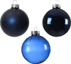 Weihnachtskugeln Glas 5-7cm 21er Set - Nachtblau Produktbild-Vorschau 1