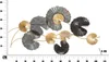 3D Wanddekoration aus Metall mit goldfarbenem Finish Web Produktbild-Vorschau 6