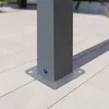 PRIMEYARD Pergola 3x3 m zadaszenie tarasu z szarym Podgląd zdjęcia produktu 12