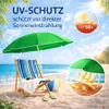 2x Sonnenschirm Strandschirm Garten Balkon Strand Schirm Produktbild-Vorschau 3