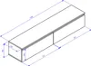 Selsey Bemmi - TV-Hängeboard, Weiß, 150 cm Produktbild-Vorschau 5