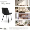 Lot de chaises de salle à manger Monroe aspect velours - Voir les images du produit 7