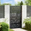 vidaXL Cancello da giardino nero 100x175 cm design ad ante Anteprima dell’immagine prodotto 2