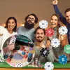 Zestaw do gry w pokera, 300 żetonów, 2 talie kart, kostki, Podgląd zdjęcia produktu 5