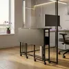 Mobilný skladací stôl Spacetronik 120x58 cm čierny na Náhľad obrázku produktu 10