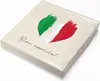 itenga 20x Serviette Herz Flagge ITALIEN v1 Produktbild-Vorschau 1