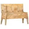 vidaXL Aufbewahrungstruhe 99 x 35 x 48 cm Massivholz Mango Produktbild-Vorschau 2