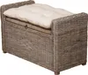 Rattansitztruhe mit Kissen Sitztruhe Produktbild-Vorschau 1
