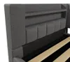 Łóżko tapicerowane, 90 x 200 cm, szare, idealne jako sofa, Podgląd zdjęcia produktu 10