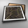 Gerahmtes Poster - Schwarzer Rahmen - Ornament Gold Schwarz Produktbild-Vorschau 3