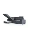 Ecksofa Schlafsofa NOLAN XS inkl USB in Stoff Monolith Produktbild-Vorschau 3