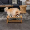 lionto Futternapf erhöht Hunde Bambus Futterbar Schiene Produktbild-Vorschau 2