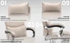 Manažerská židle béžováPolyuretankůže, ergonomická, výškově Náhled obrázku produktu 4