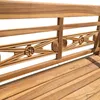 Massive Teakholz Sitzbank CHRISTOS 100cm natur Outdoor Produktbild-Vorschau 8