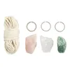 Kit di macramè per 3 portachiavi, incluso materiale e Anteprima dell’immagine prodotto 2