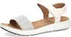 Caprice Damen Echtleder Sandale white comb., Damen:39 EU Produktbild-Vorschau 2