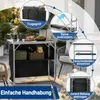 ROSEJANE Faltbare Messetheke 98 x 38 x 85 cm, Klapptisch Produktbild-Vorschau 5