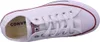 A top-down view of a white Converse All Star sneaker. Voir les images du produit