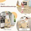 COSTWAY 3 in 1 Lernturm Kinder, klappbarer Tritthocker & Produktbild-Vorschau 6