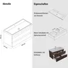 Waschtisch Set Lara | Waschbecken mit Unterschrank 100 cm | Produktbild-Vorschau 2