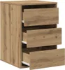 vidaXL Kommode Artisan-Eiche 40x41x58 cm Holzwerkstoff Produktbild-Vorschau 5