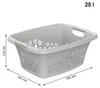 Rotho cesto portabiancheria 25L Flowers - cesto Anteprima dell’immagine prodotto 5