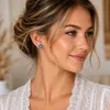 LUISIA® Ohrstecker "Blume"  - 925 Sterling Silber | Blau Produktbild-Vorschau 2