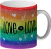 Love is Love Glitzer-Glitzer-Kaffeebecher Produktbild-Vorschau 1