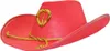 Cowboyhut mit goldenem Herz und Kordel für Damen - Rot Produktbild-Vorschau 1