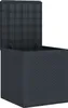 A dark grey storage box with its lid open, shown against a white background. Anteprima dell’immagine prodotto