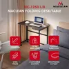 Klappbarer Schreibtisch „Maclean“ schwarz fahrbar 100 x 65 Produktbild-Vorschau 4