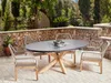 BELIANI Gartentisch Grau u. Heller Holzfarbton Faserzement Produktbild-Vorschau 2