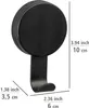 Static-Loc® Plus Wandhaken Pavia Schwarz 2er Set Produktbild-Vorschau 5