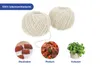A collage showing balls of twine, roulades, meat, and herbs. Produktbild-Vorschau