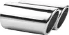 2 Stk Auspuffblende Endrohr Abgas Edelstahl für AUDI A4 B8 Produktbild-Vorschau 2