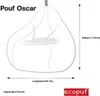 Ecopuf, Oscar Modern, Sedací Polštář z Umělé Kůže, Křeslo Náhled obrázku produktu 2