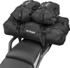 A black Kriega US-40 Drypack Hecktasche motorcycle tail bag set is mounted on the rear seat of a motorcycle. Náhľad obrázku produktu