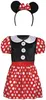 Costume da topo carnevale rosso a pois fascia bottone Anteprima dell’immagine prodotto 5