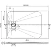 Mexen Hugo Receveur de douche rectangulaire SMC 150 x 80 Voir les images du produit 6