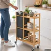KESPER 24857-13 Vozík so zberačom fliaš z bambusu s Náhľad obrázku produktu 7
